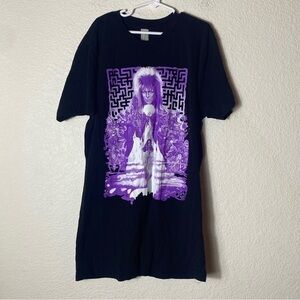 VTG Labyrinth Movie T-Shirt David Bowie Black/Purple Size: S